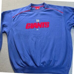 Vintage NFL New York Giants Sweatshirt Mens XL Blue Crewneck‎ Pullover G-III